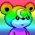 Teddiursa (rainbow) Pokemon portrait